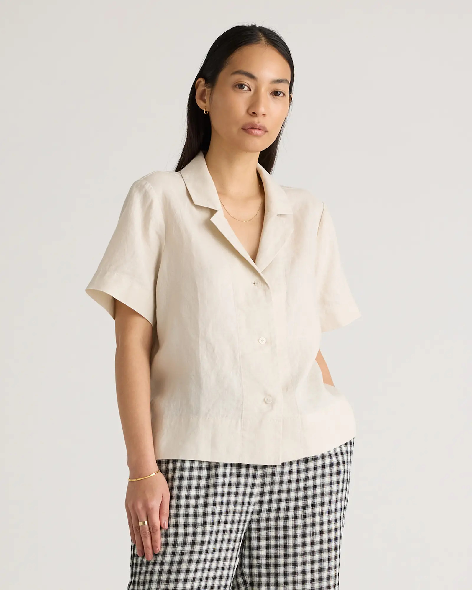 Women's 100% European Linen Short Sleeve Shirt | Quince