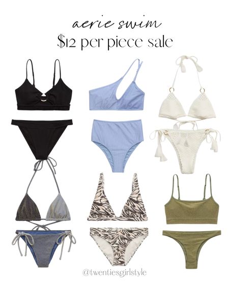 Aerie swim $12 per piece sale 🙌🏻🙌🏻

Bikini, two piece swim, vacation finds, swim sale

#LTKSaleAlert #LTKStyleTip #LTKSwim