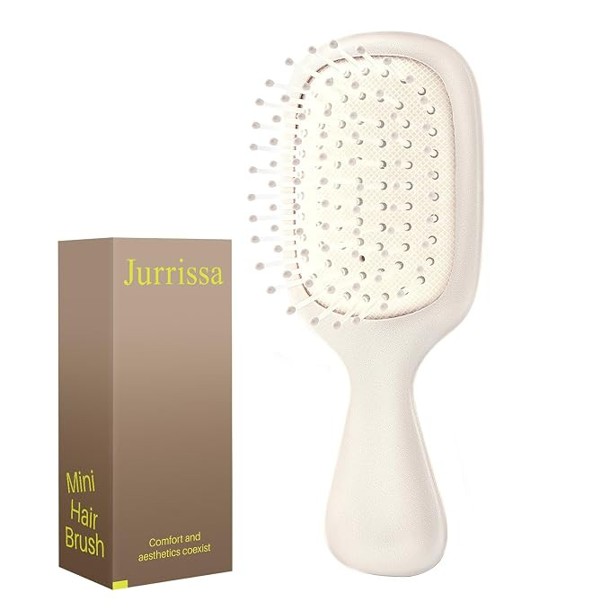 Mini Hair Bursh for Women Men and Kids, Protable Travel Size Hair Brush for Pockets Purses, Mini ... | Amazon (US)