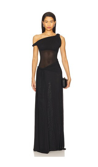 MISHA Sisal Maxi Dress in Black. - size M | Revolve Clothing (Global)