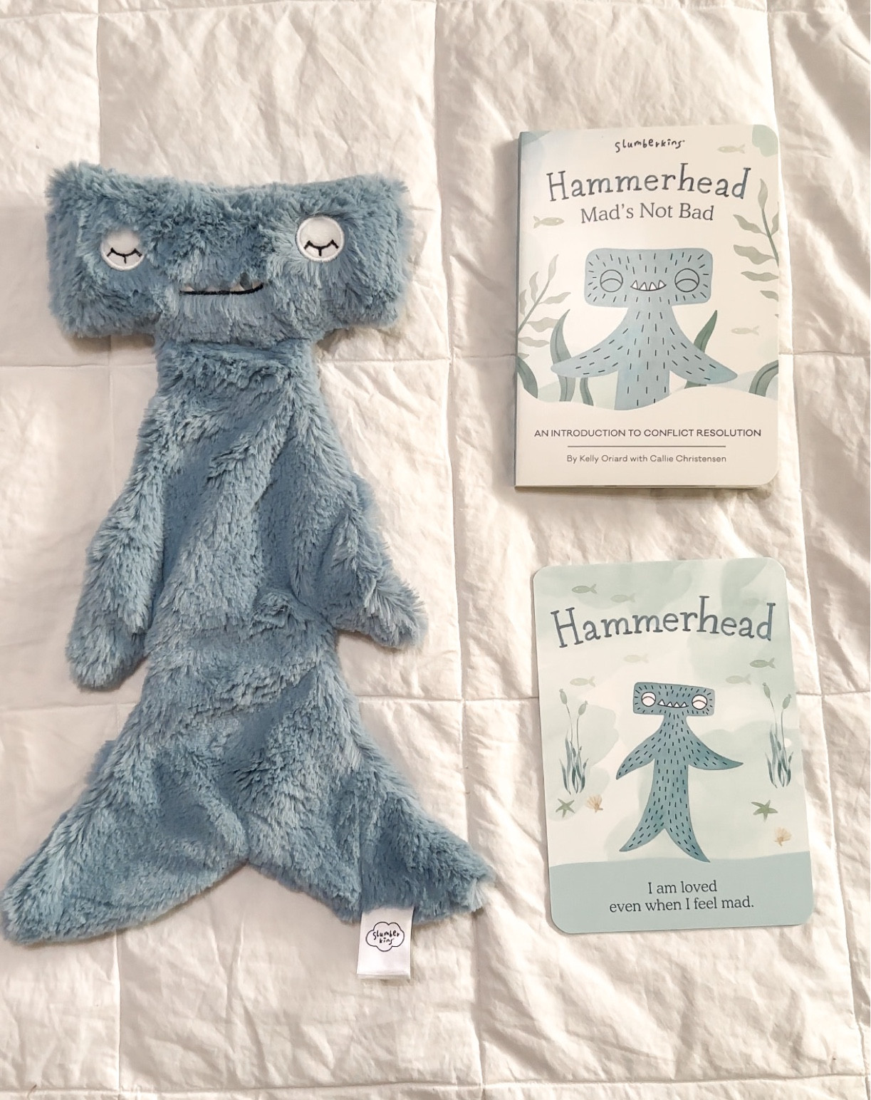 Hammerhead shark Slumberkins snuggler for talking to kids about anger and getting mad - use code KKLEAGH for 15% off 

#LTKfamily #LTKbaby #LTKkids
