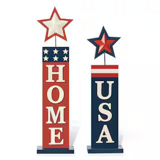 Online OnlyGlitzhome® Americana Firecracker Table Sign SetItem # D583558S(4)5 Out Of 54 Ratings... | Michaels Stores
