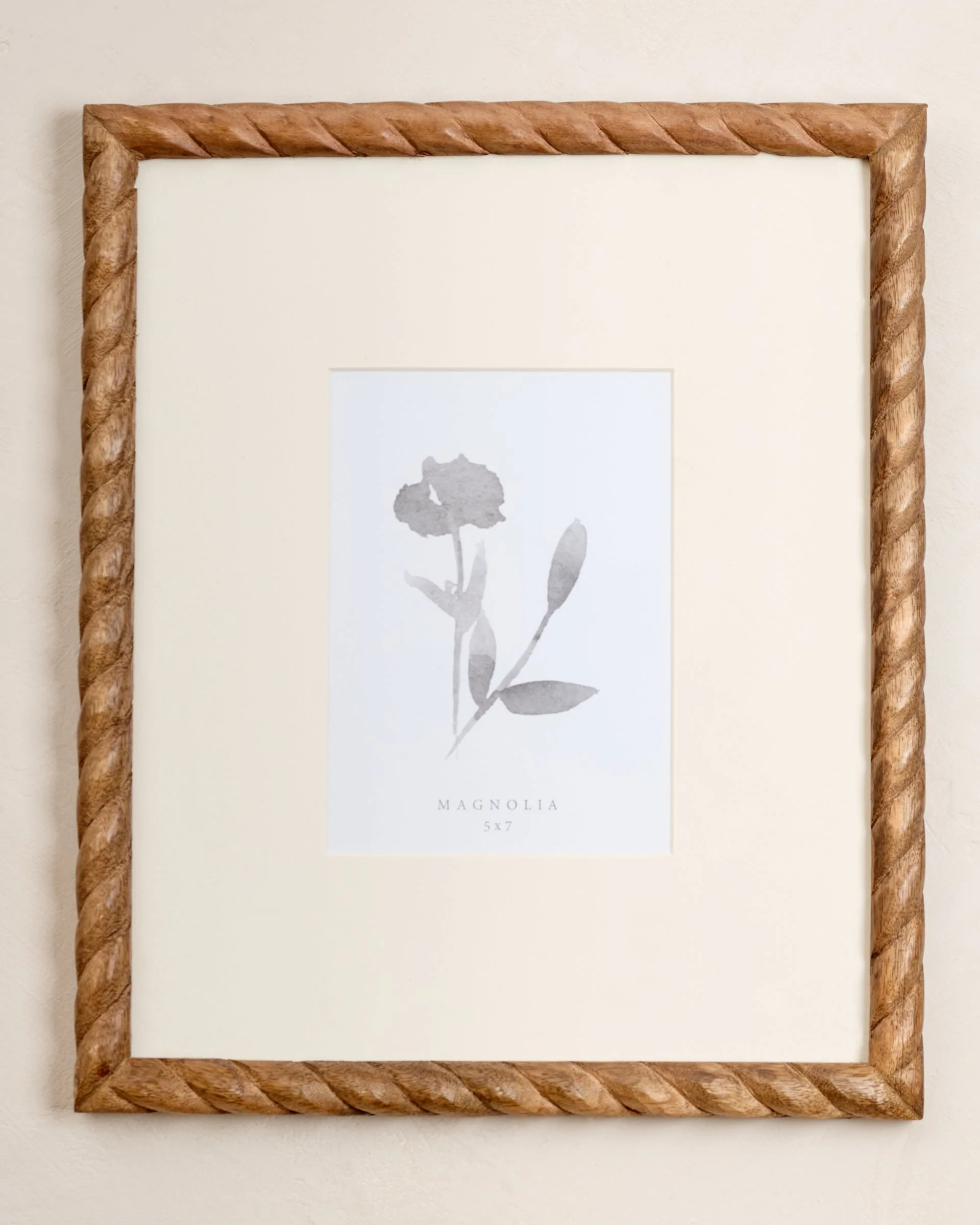 Turned Wood Wall Frame | Magnolia