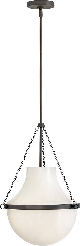 Hinkley Collins Medium Interior Pendant, Cased Opal Teardrop Shade, Hand-Blown Glass, Includes (1... | Amazon (US)