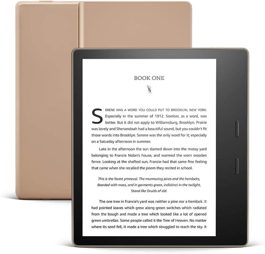 Kindle Oasis – With 7” display and page turn buttons - Without Lockscreen Ads | Amazon (US)