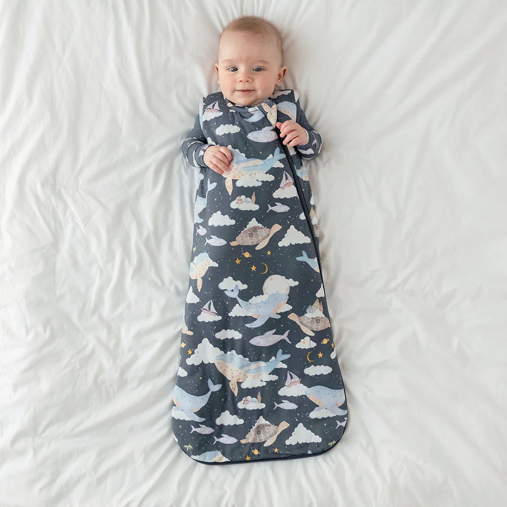 Dreamy Gray Baby Sleep Bag | Caspian | Posh Peanut
