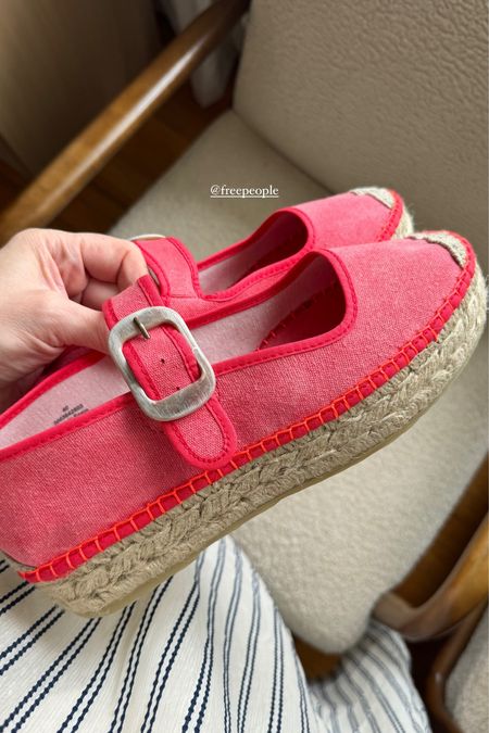 These espadrilles are a dreammmm. True to size and so comfy 

Free people, free people shoes 

#LTKshoecrush