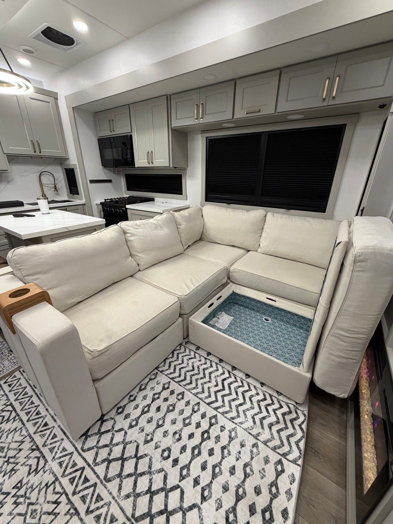 Replaced our factory RV couch for comfort and more storage! 

#LTKHome #LTKTravel #LTKFamily