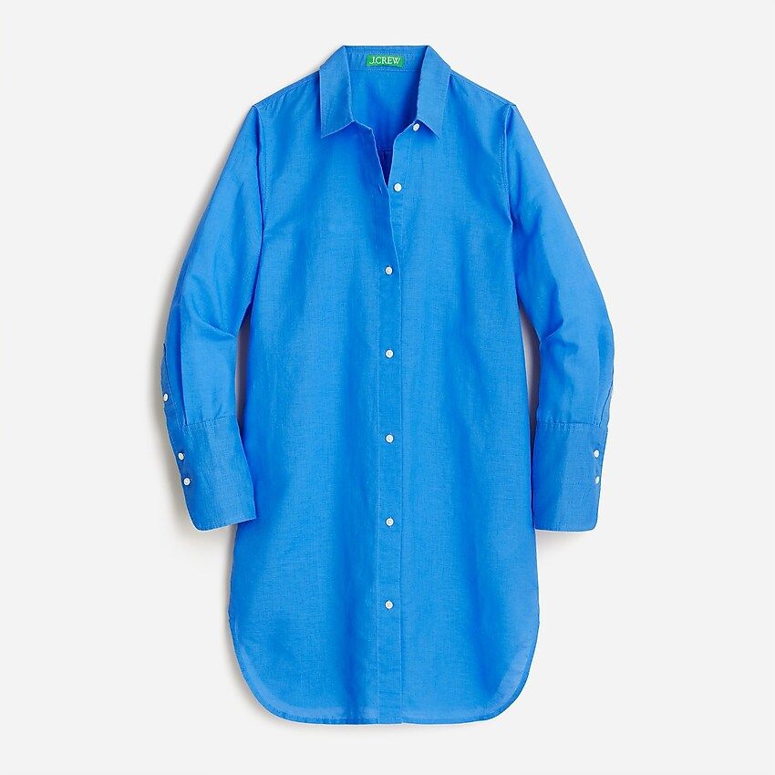 Cotton-linen beach shirt | J.Crew US