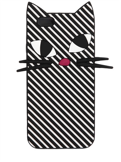 KOOKY CAT STRIPE SILICONE IPHONE 6 CASE | Luisaviaroma