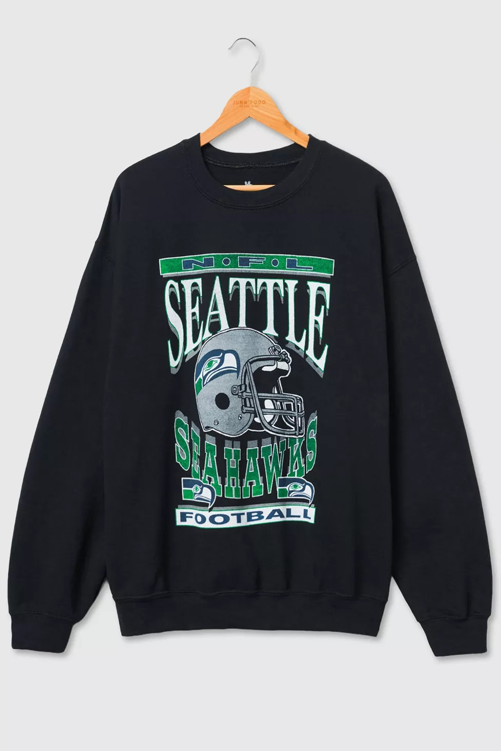 Junk Food NFL Helmet Flea Market Crew Neck Sweatshirt | Urban Outfitters (US and RoW)