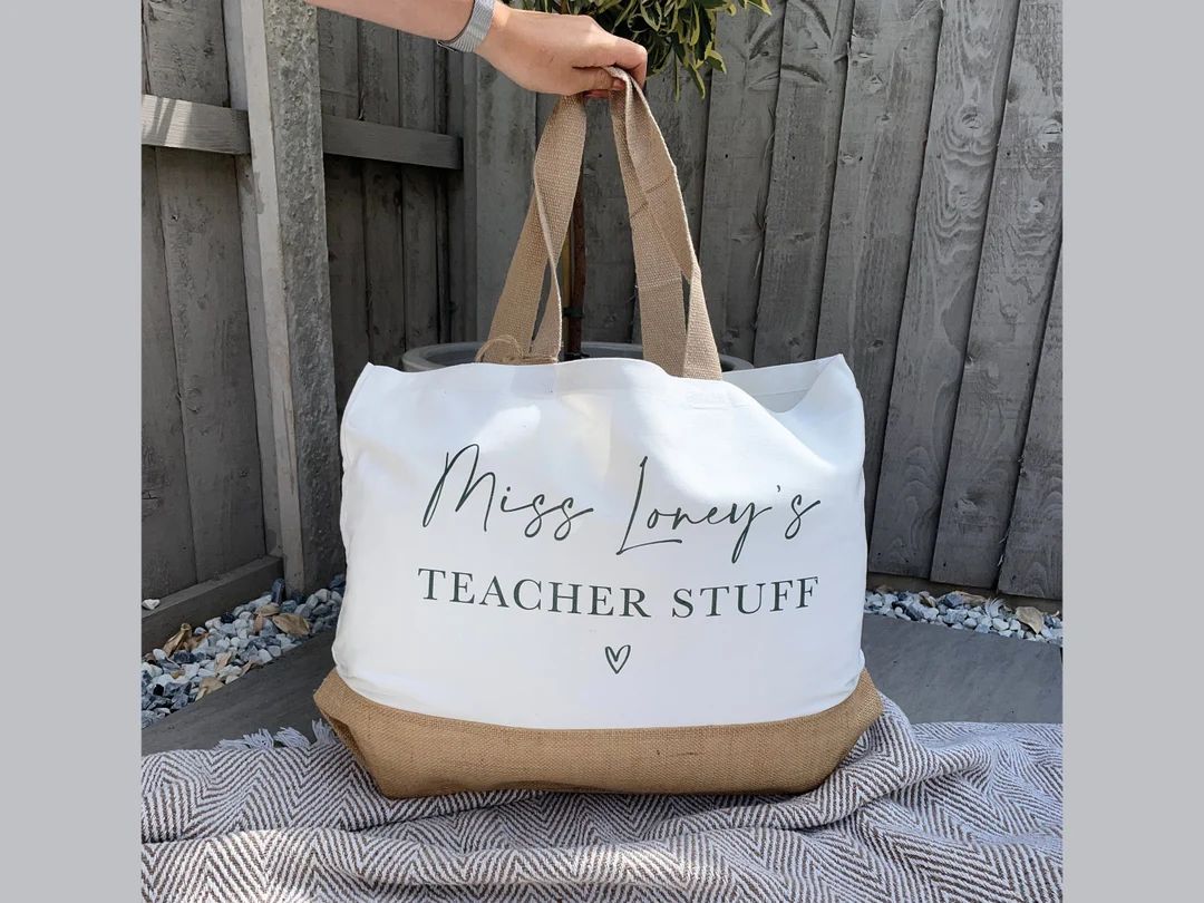 Personalised Teacher Bag Personalised Teacher Bag Teacher - Etsy | Etsy (US)
