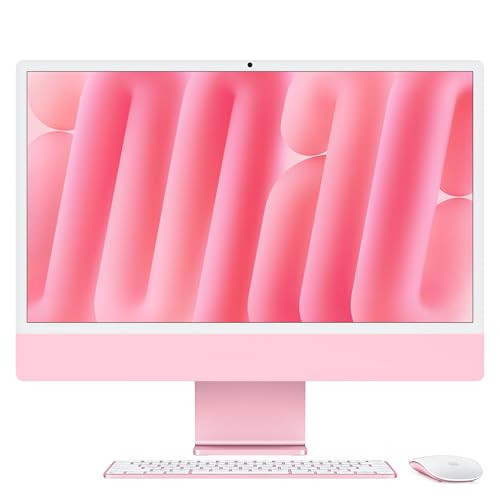 Apple 2024 iMac All-in-One Desktop Computer with M4 chip with 10-core CPU and 10-core GPU: Built for Apple Intelligence, 24-inch Retina Display, 24GB Unified Memory, 512GB SSD Storage; Pink | Amazon (US)