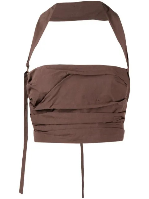 Jacquemus Amidu Draped Halter Top - Farfetch | Farfetch Global