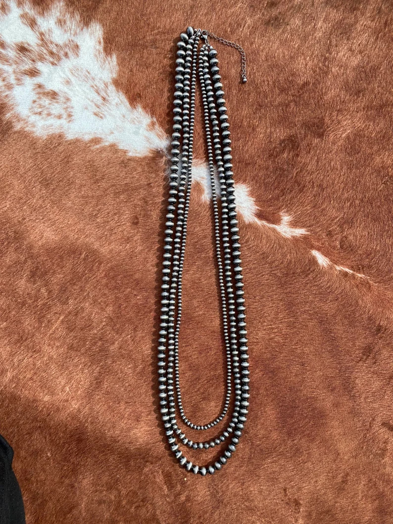 Multi Layered Navajo Style Bead Necklace | Etsy (US)