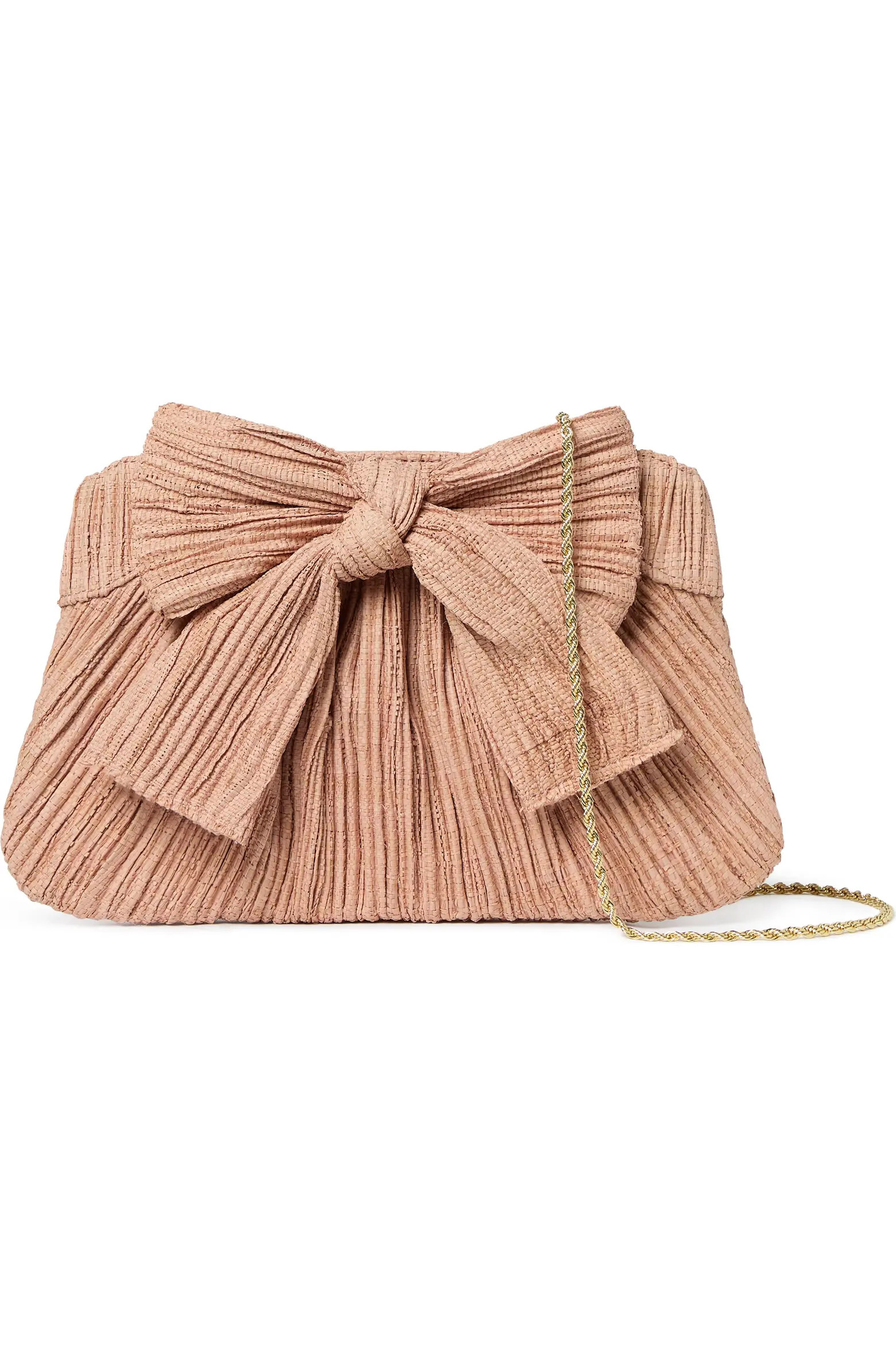 Rayne Raffia Pleated Bow Clutch (Women) | Nordstromrack | Nordstrom Rack