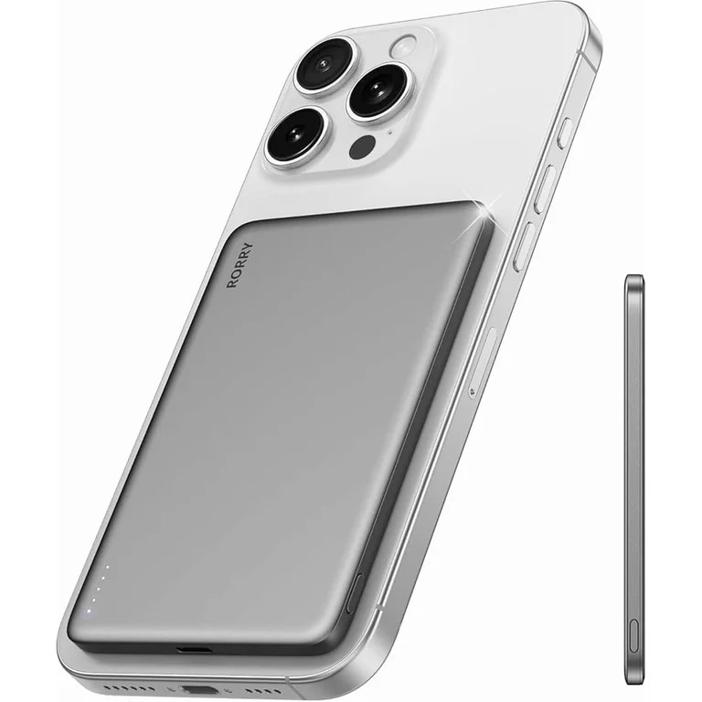 RORRY Magnetic Power Bank, 5000mAh Ultra Slim Wireless Portable Charger, 18W Fast Charging for iP... | Walmart (US)