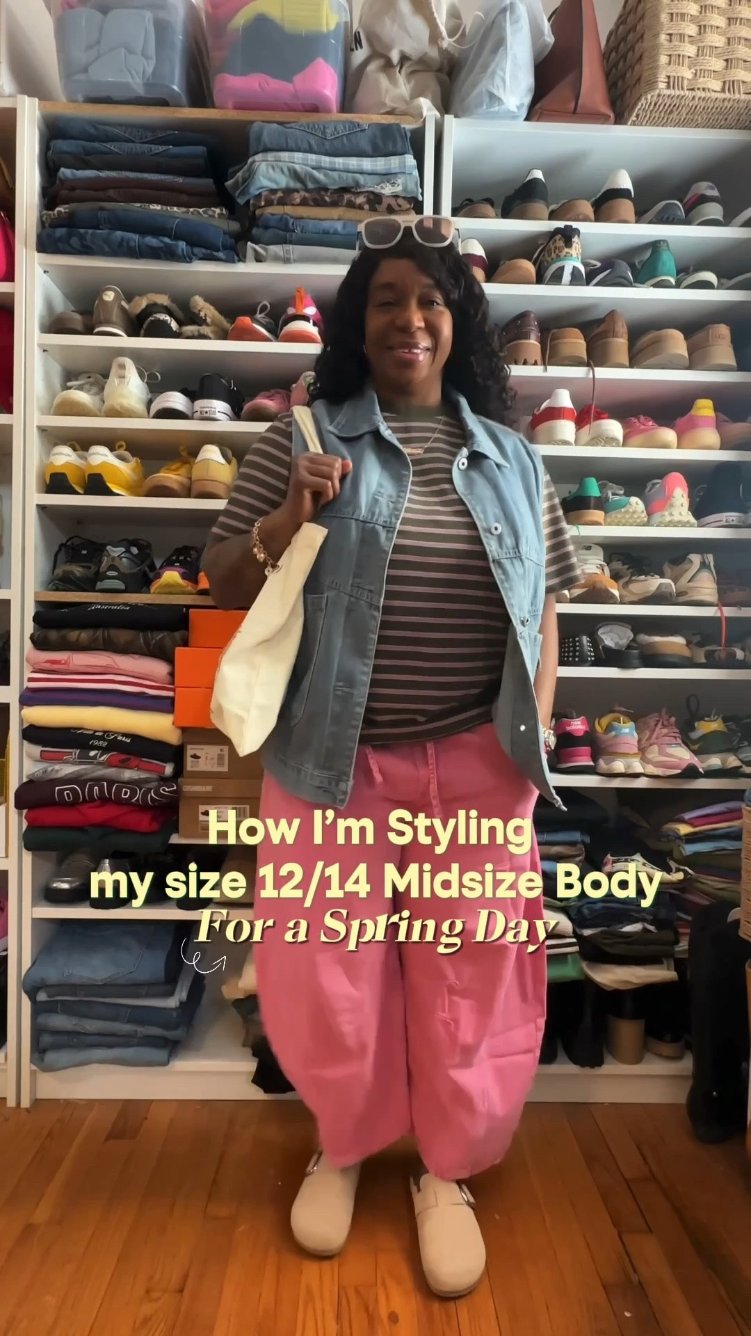 Spring OOTD:
Top is Gap (old)
Vest is XL
Pants are Large (petite)
Clogs are Steve Madden (old)

#LTKootd #LTKPetite #LTKMidsize