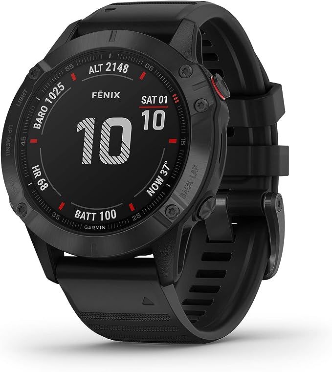 Garmin Fenix 6 Pro, Premium Multisport GPS Watch, Features Mapping, Music, Grade-Adjusted Pace Gu... | Amazon (US)