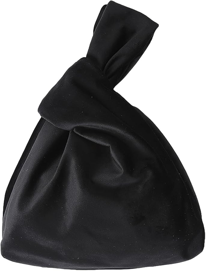 Small Velvet Wristlet Purse for Women Elegant Clutch Evening Bag Wrist Bag Sleeve-Knot-Pouch | Amazon (UK)