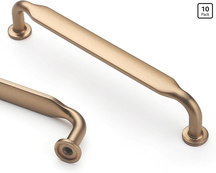 Asidrama 10 Pack 5 Inch(128mm) Champagne Bronze Kitchen Cabinet Handles, Cabinet Pulls Kitchen Ca... | Amazon (US)