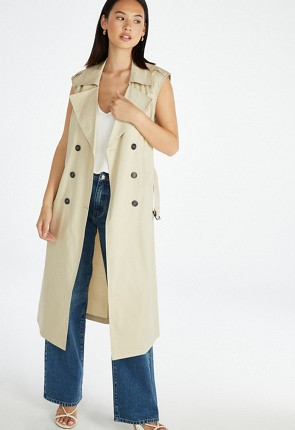 Sleeveless Trench Coat | JustFab