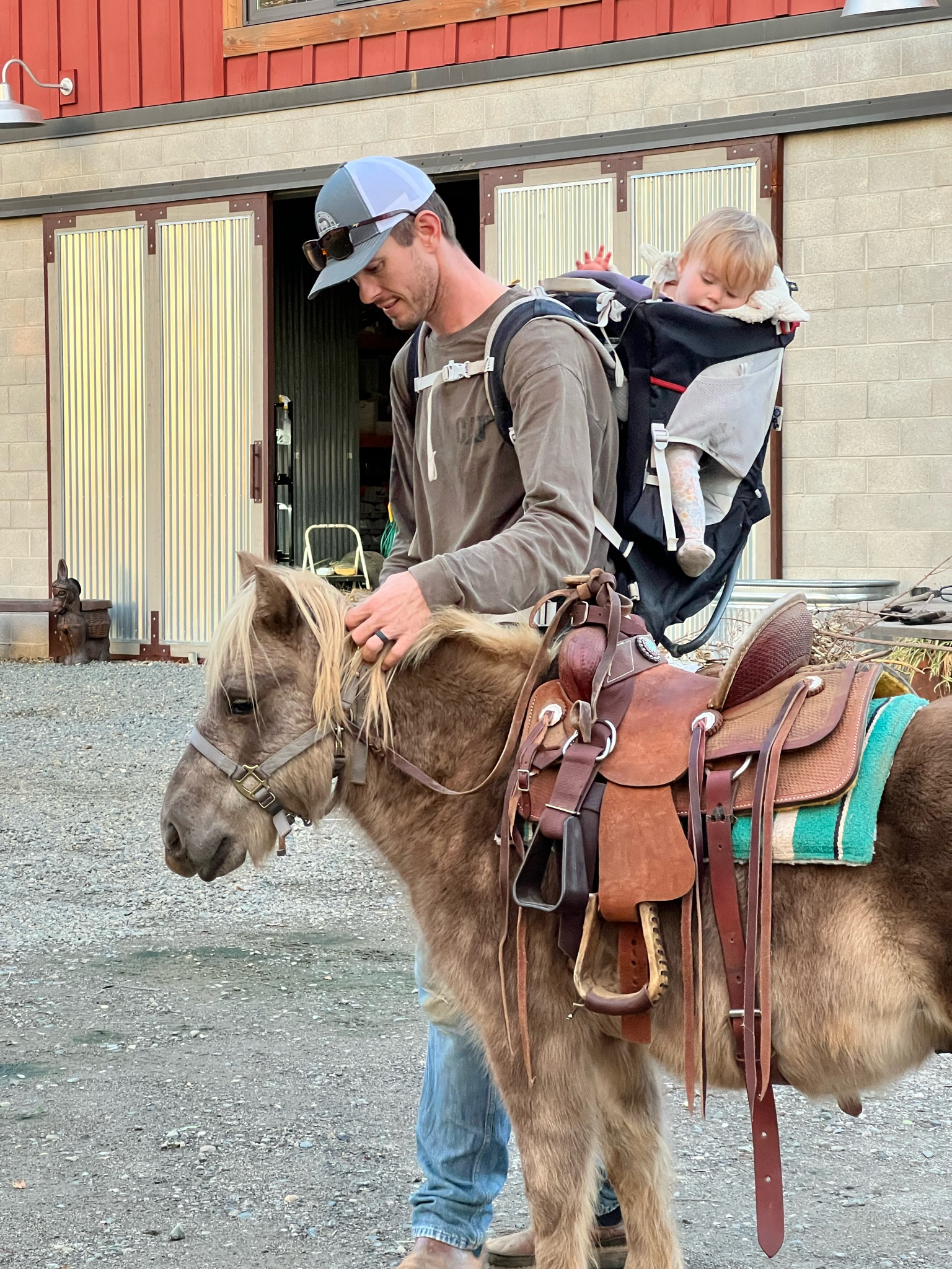 Toddler pony riding gear & baby carrying pack for around the farm 

#LTKbaby #LTKSeasonal #LTKkids