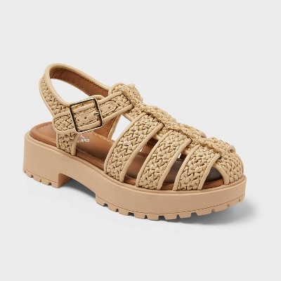 Kids' Tootie Lug Sandals - art class™ Natural 1 | Target