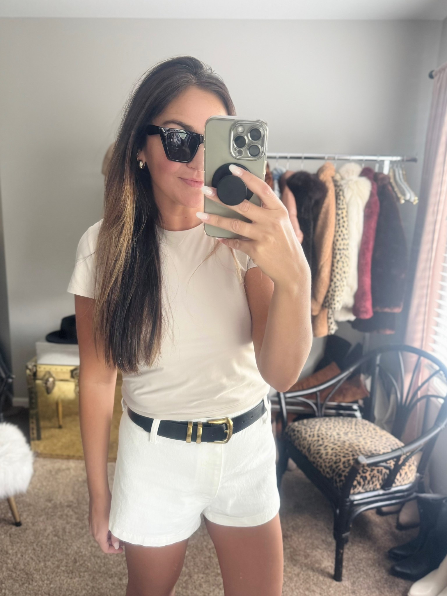 Beige tee
Black and gold belt
White denim shorts


Amazon deals, target, prime

#LTKSaleAlert #LTKFindsUnder50 #LTKStyleTip