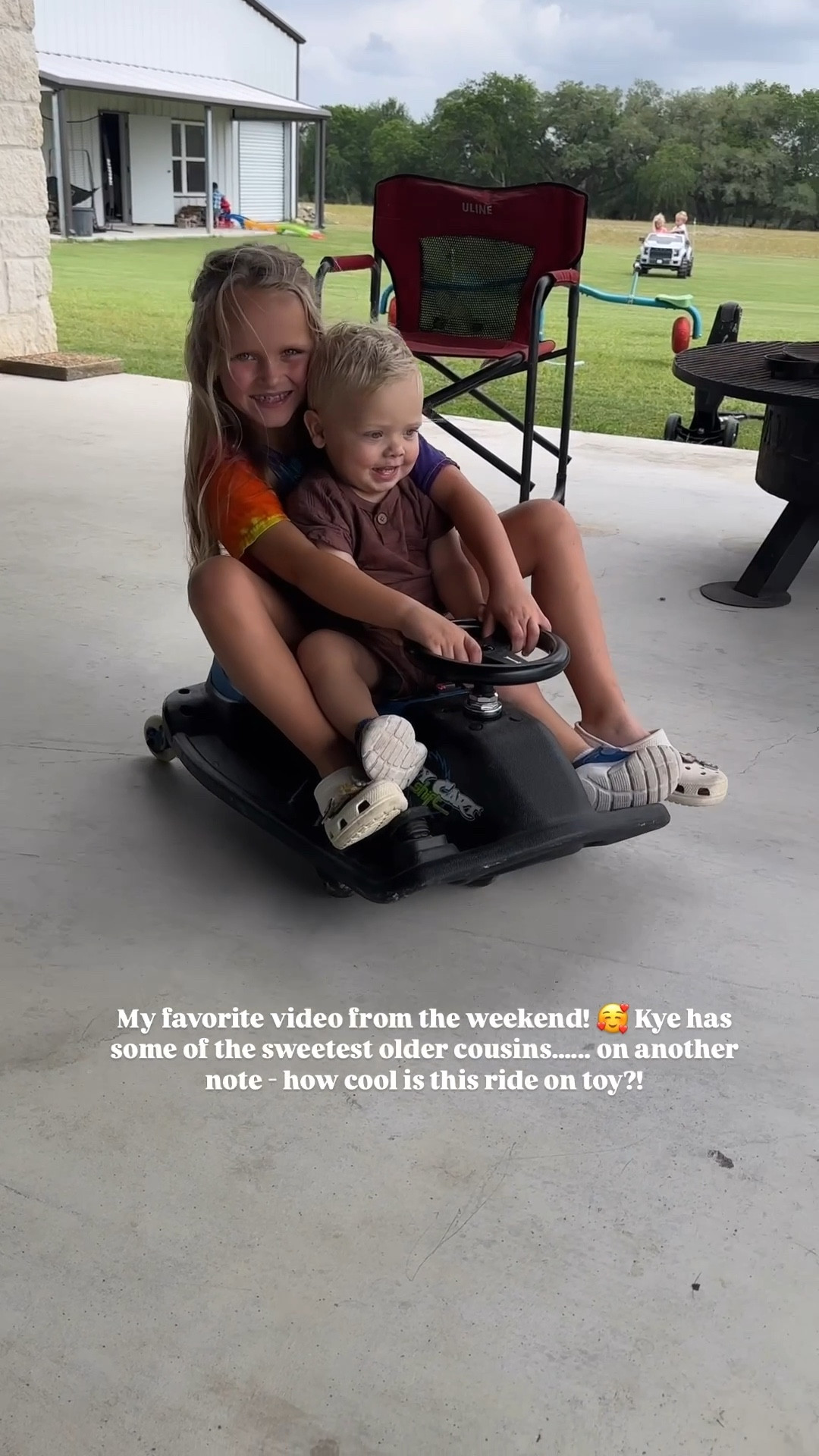 Adding this to my kid gift idea list! My older kids had fun driving it, but seeing my toddler light up while riding it was enough to make me want to grab this the next time it is on sale!  

Linking other favorite kid outdoor toys below - some we have and some we want! 😊 

Gift guide | kid toys | kid entertainment | toddler toys | summer | family favorites 

#LTKKids #LTKWatchNow #LTKFamily