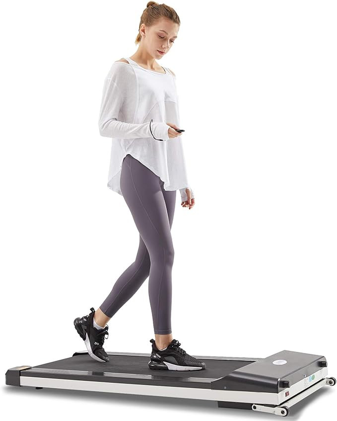 UMAY Under Desk Treadmill with Foldable Wheels, Portable Walking Jogging Machine Flat Slim Treadm... | Amazon (US)