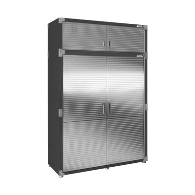 Seville Classics UltraHD 2 Piece Stainless Steel Storage System, 90.5" H x 60" W x 24" D | Wayfair North America