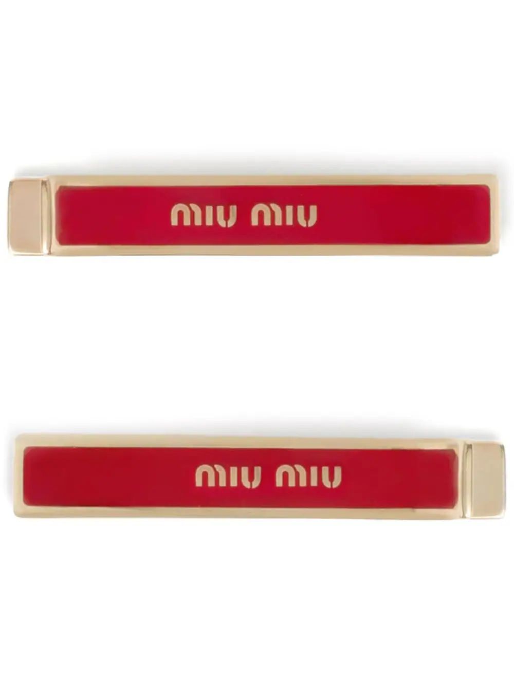 logo-engraved hairclip (pack of two) | Farfetch Global