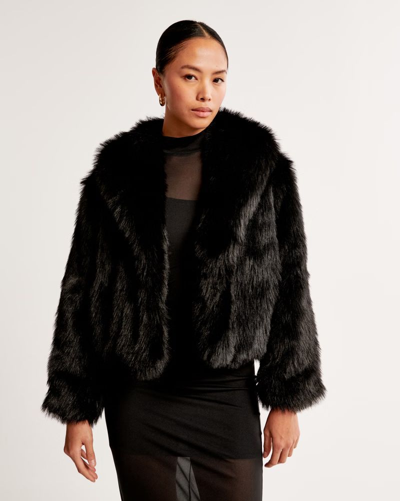 Women's Faux Fur Coat | Women's Coats & Jackets | Abercrombie.com | Abercrombie & Fitch (US)