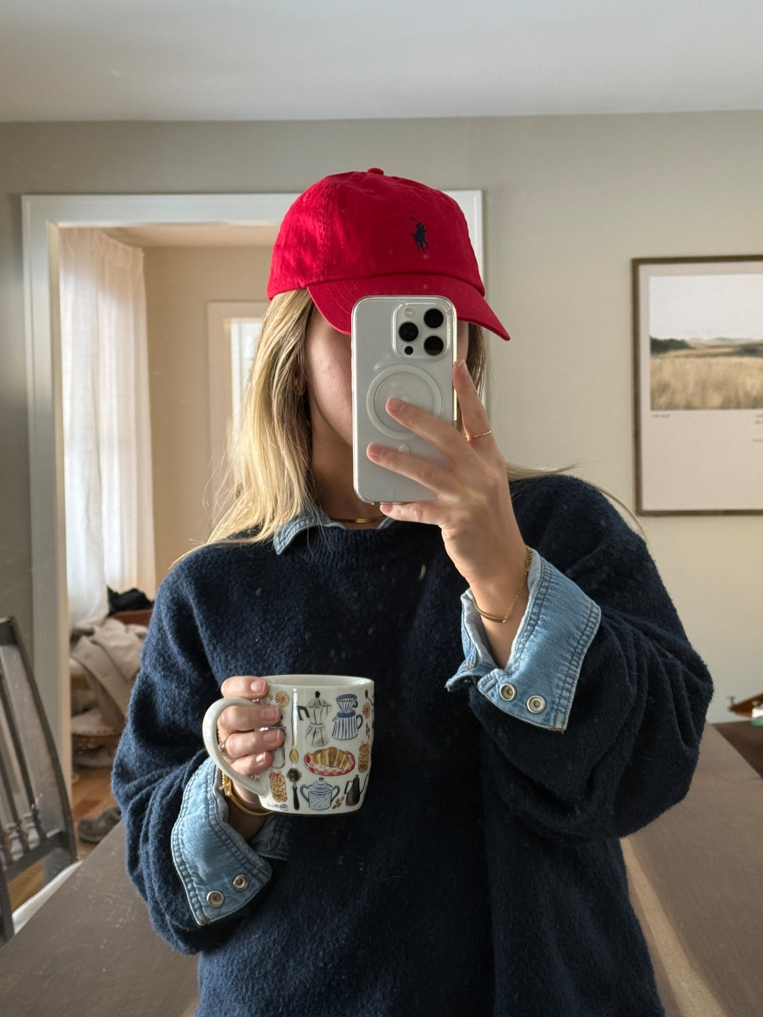 A pop of red with an all blue outfit ❤️

#LTKgrwm #LTKootd #LTKdayinmylife