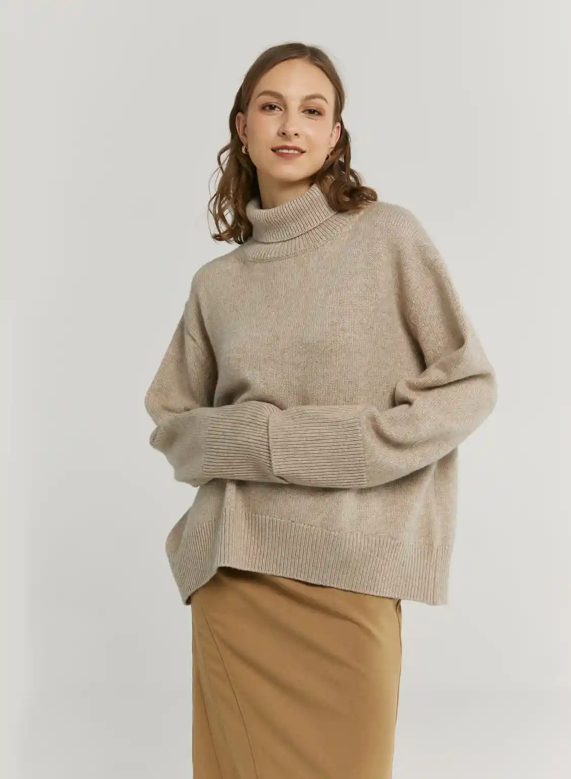 Basic Ribbed Turtleneck Sweater | Gentle Herd
