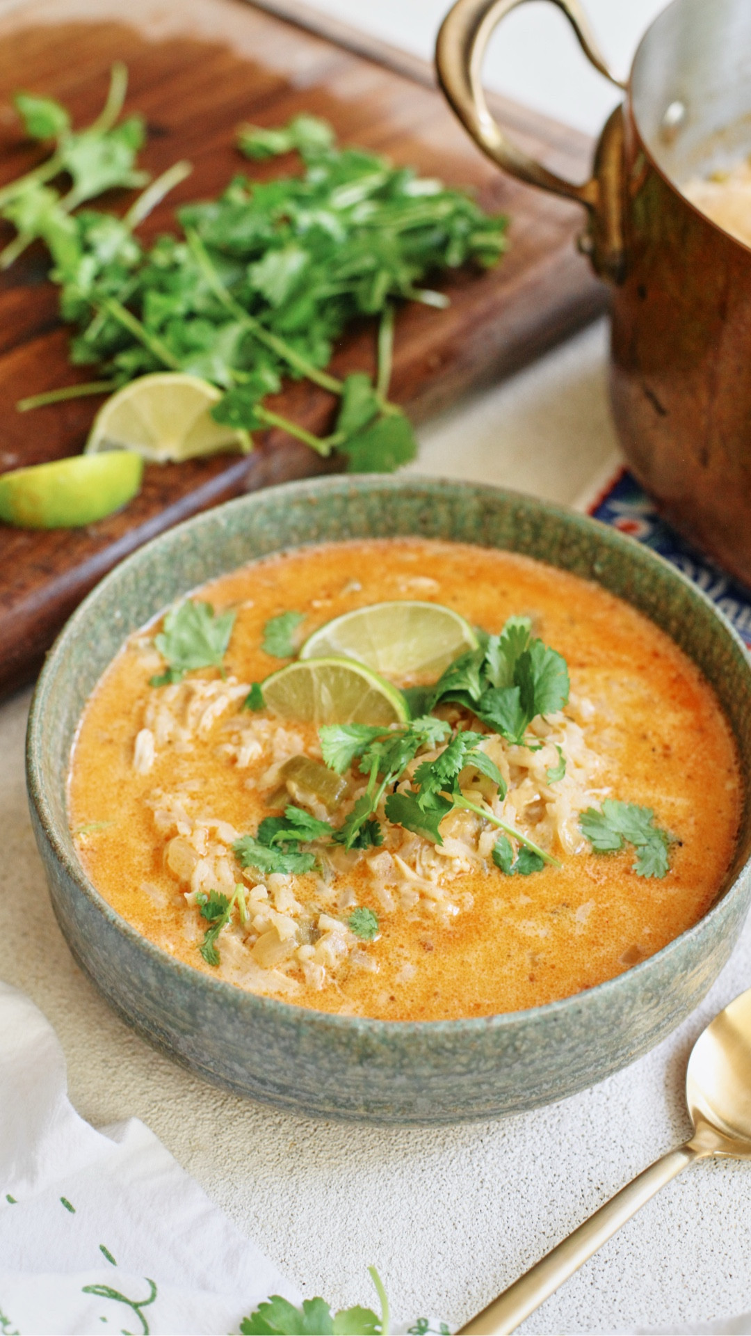 Creamy Hatch Chile Chicken & Rice Soup

SOUPS THAT DON'T SUCK / episode 36

I had been looking for hatch chiles (unsuccessfully) for a while and I was sooo happy when I found some yesterday at Trader Joe's. This is the soup of my DREAMS. It's delicate, full of flavour, creamy, cozy, has texture, and just a mild hint of spice. I opted for the mild hatch chiles but you could totally go bold with the hot ones!


Full recipe is on the blog with instructions and substitution ideas if you need them! https://britacooks.com/creamy-hatch-chili-chicken-and-rice-soup/

#soupsthatdontsuck #hatchchile #chickenandrice #creamysoup #soupseason #comfortfood #soupideas

#LTKHome #LTKFindsUnder100 #LTKSeasonal