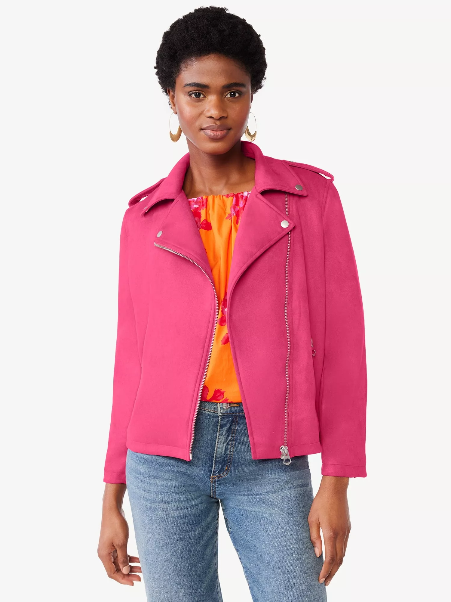 Gap hot hot sale pink moto jacket