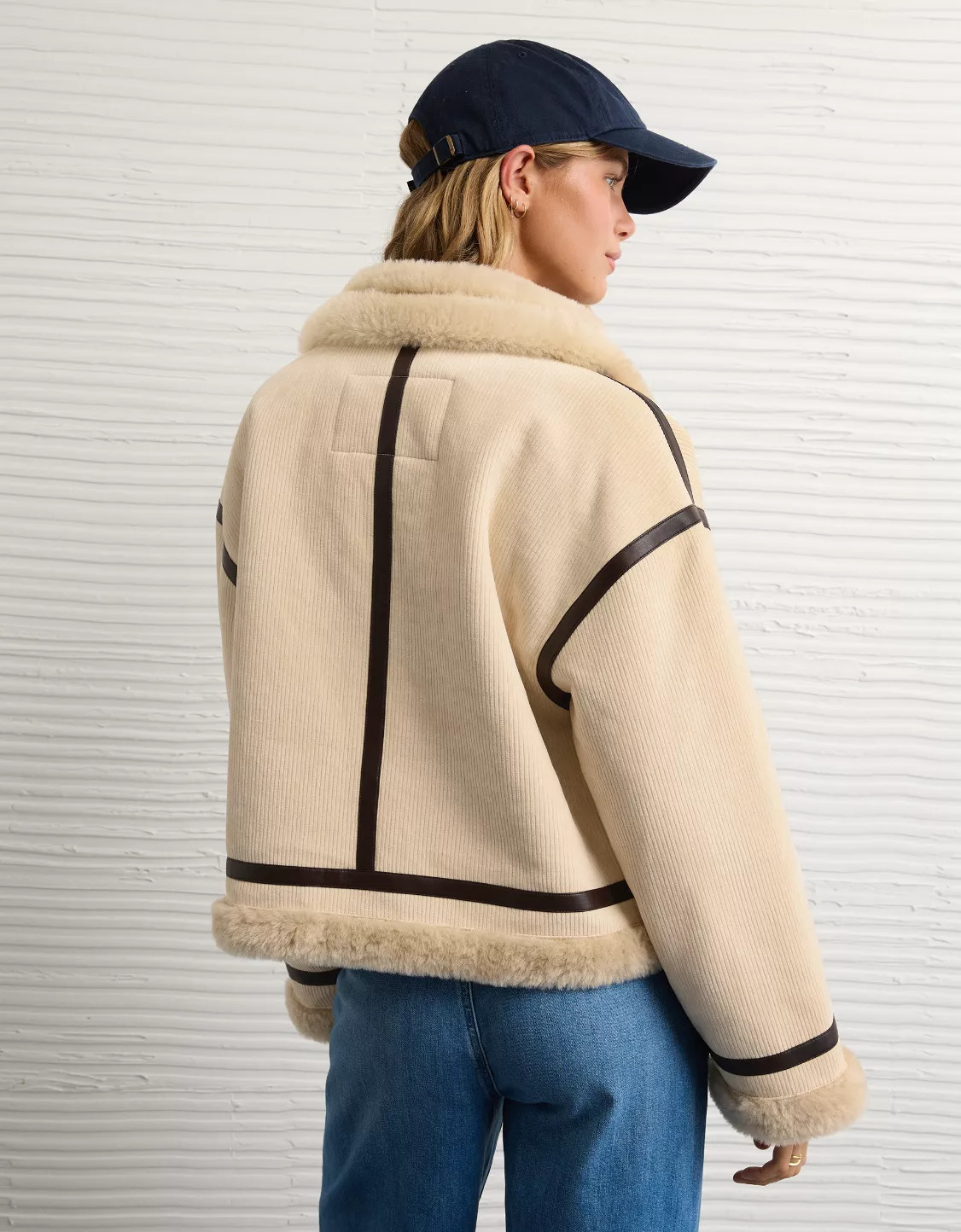 AE Cropped Corduroy Bomber Jacket | American Eagle Outfitters (US & CA)