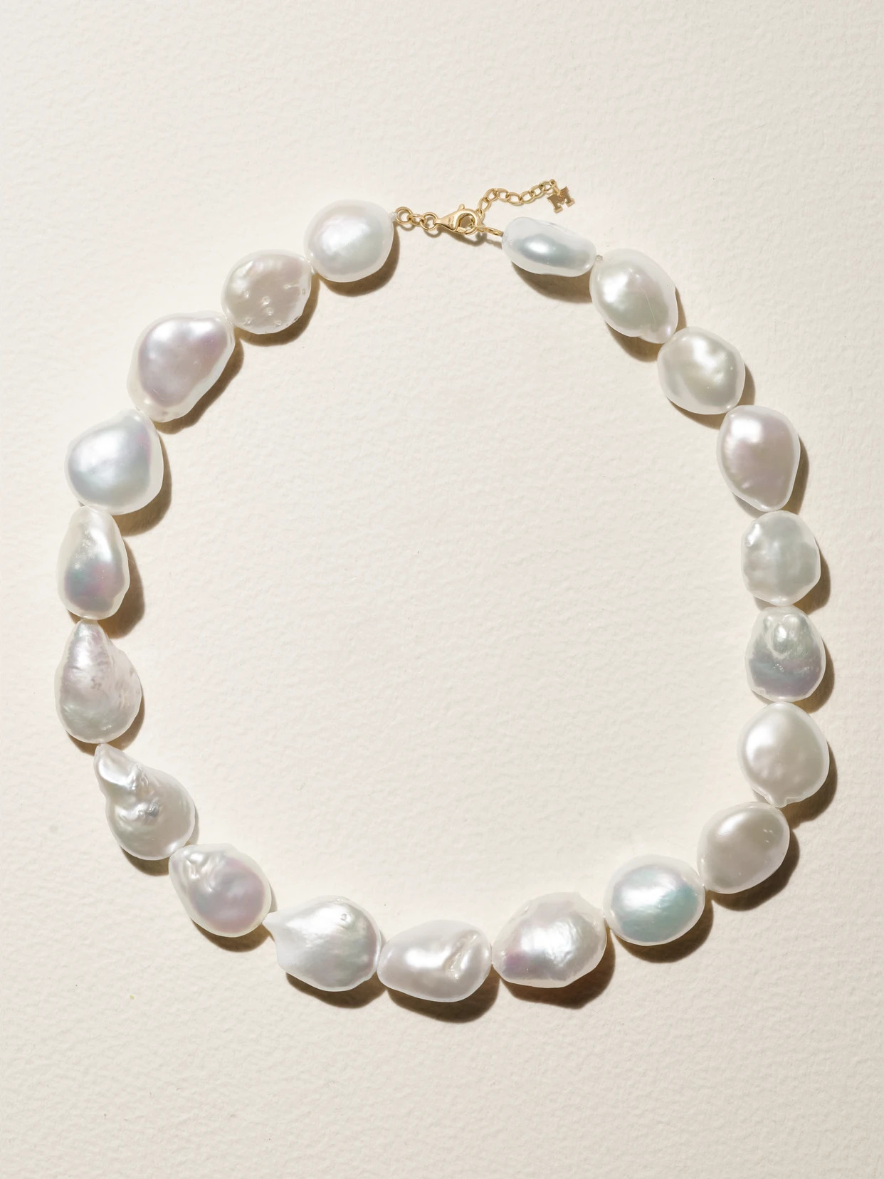 Mateo - 14-karat Gold Pearl Necklace - White | NET-A-PORTER (US)
