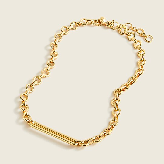 Chunky chain bar necklace | J. Crew US