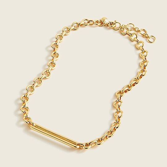 Chunky chain bar necklace | J.Crew US
