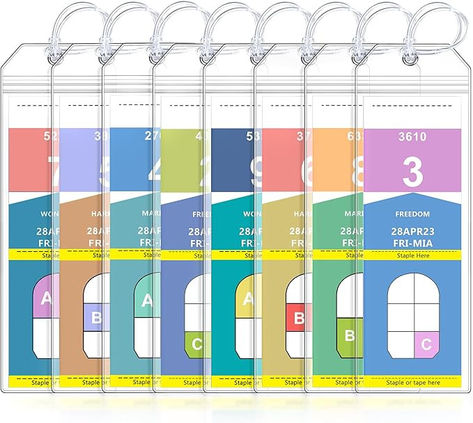 8 Pack Cruise Luggage Tag Holder, Cruise Essentials 2026 for NCL, Princess, Carnival, Royal Carib... | Amazon (US)