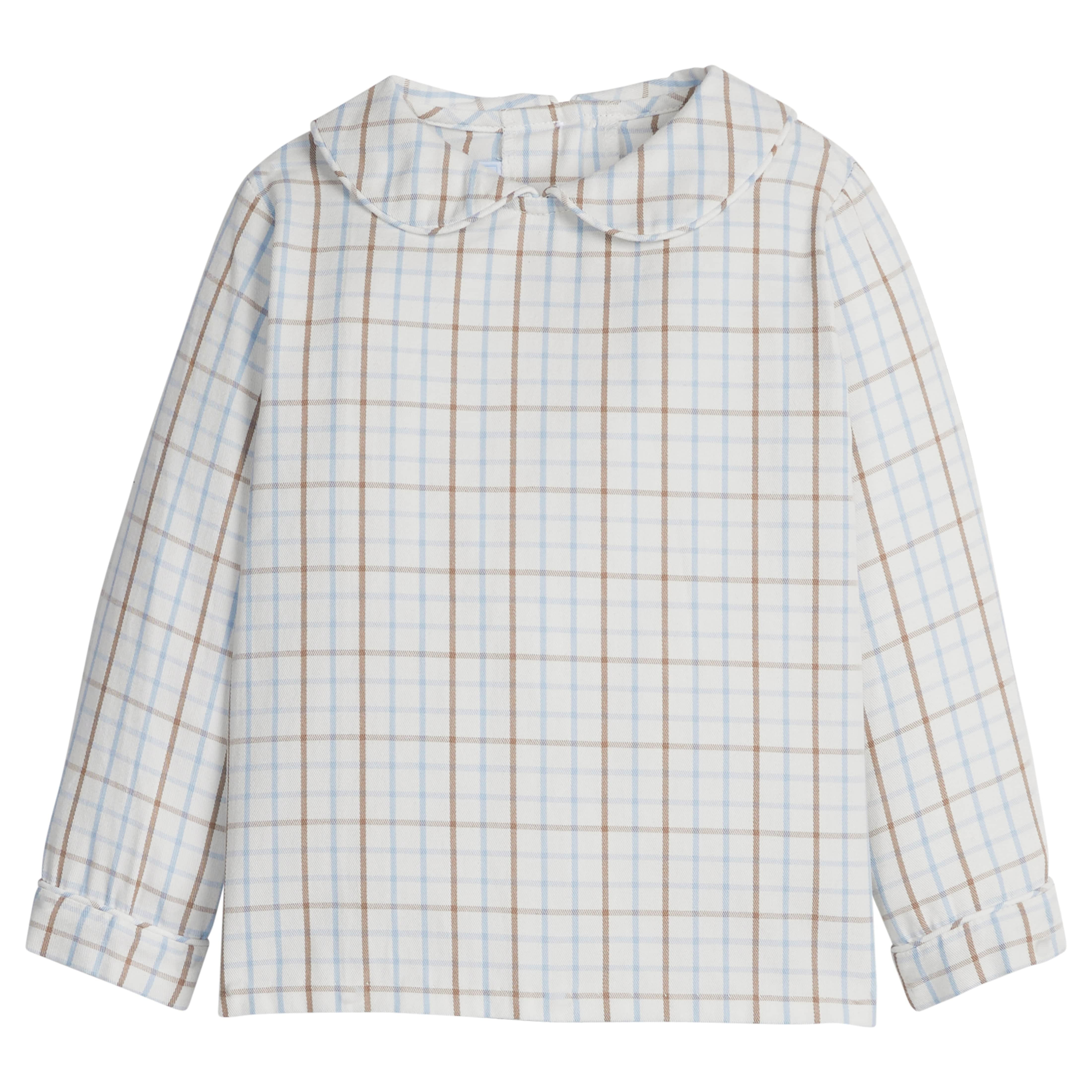 Little English | Boy's Peter Pan Shirt - Winthrop Plaid | Little English