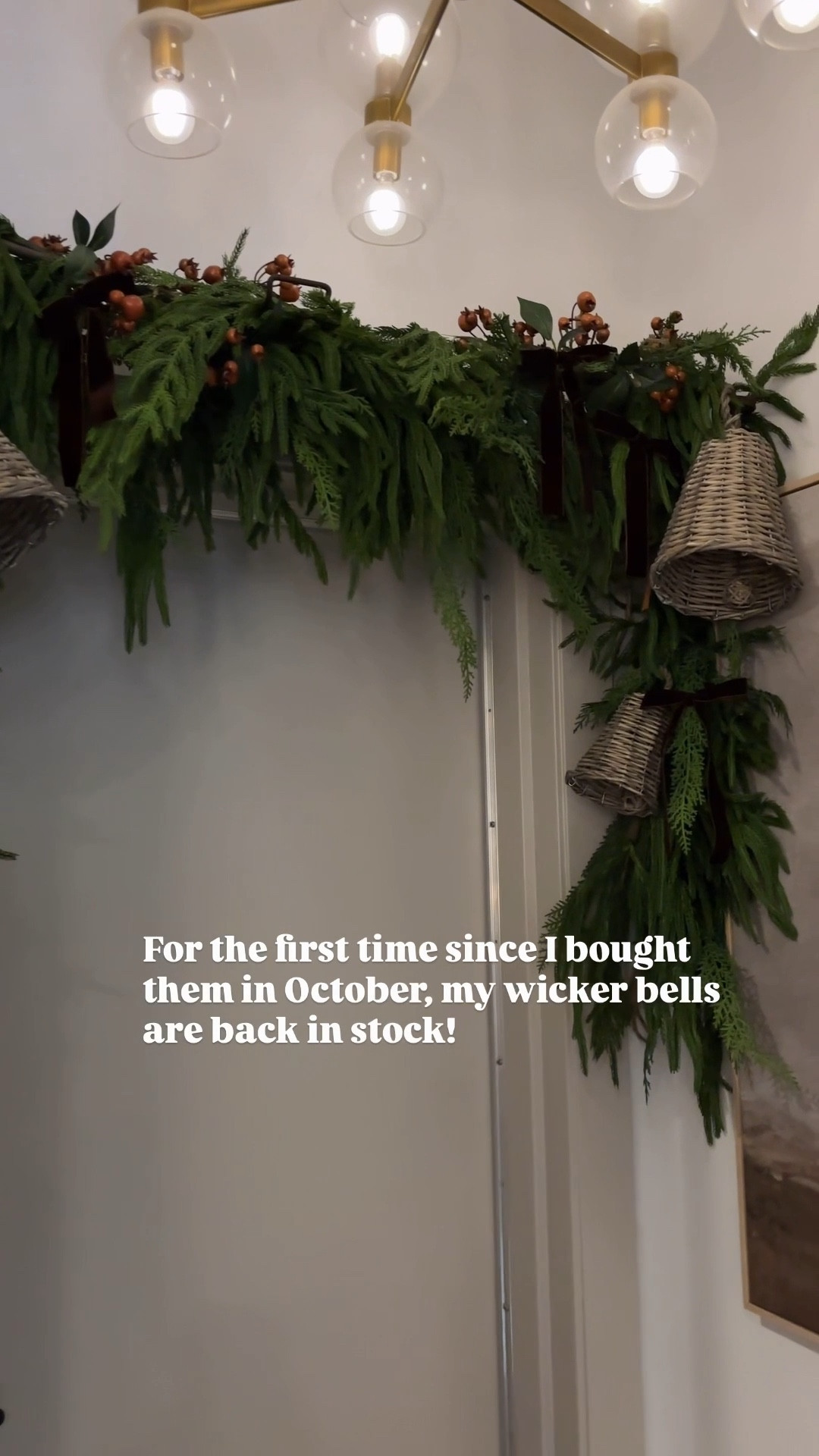 These wicker bells are BACK, and I’m honestly shocked. When I bought this set of three woven willow Christmas bells from Wayfair in October, they sold out so fast I didn’t even get a chance to share them properly. They’re finally back in stock, and if you love modern organic, vintage Christmas decor, these are one of those “add to cart now, figure out where to hang them later” pieces.

The natural woven texture is perfect if you’re going for neutral Christmas decor – they bring in that old-world, European market feel without adding any bright color or visual clutter. I’ve been hanging mine a few different ways: on a peg rail by the front door, layered over art in the entryway, and styled on our faux Norfolk pine garland. They look beautiful mixed with cedar garlands, brass bells, and simple stockings, and they work just as well for a christmas decor home tour moment as they do in everyday winter decor.

If you missed them the first time around, this is your second chance – and based on how quickly they sold out in October, I wouldn’t wait.

#LTKSeasonal #LTKHoliday #LTKHome