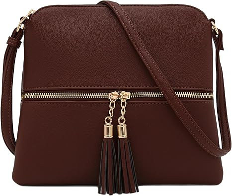 Bandolera ligera y mediana con borla | Amazon (US)