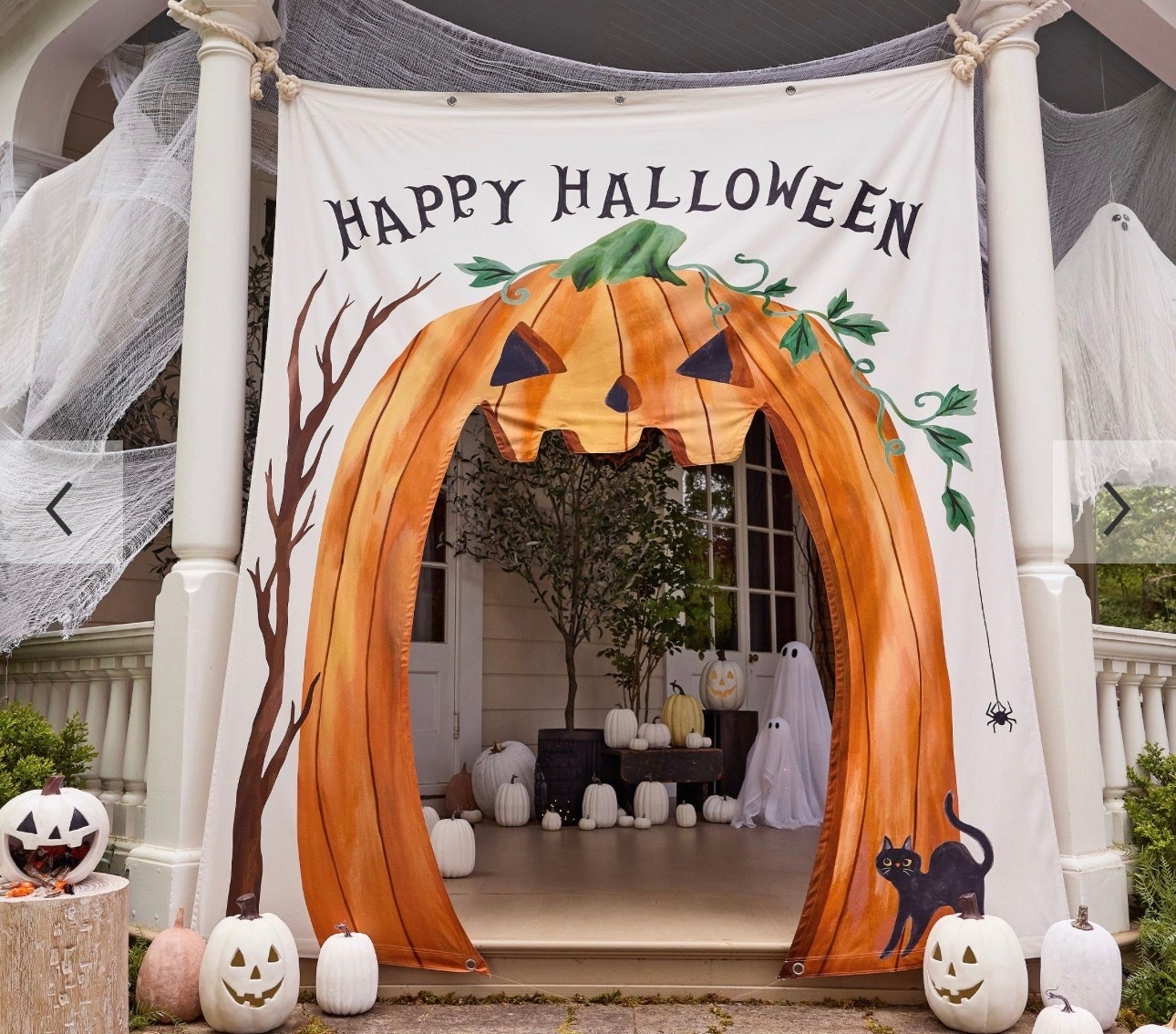 Easy and so festive for Halloween! This banner arch is a good idea!
@Pottery Barn

#LTKSeasonal #LTKHome