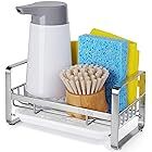 HULISEN Sponge Holder, 304 Stainless Steel Kitchen Sink Organizer, Sink Caddy, Sink Tray Drainer ... | Amazon (US)