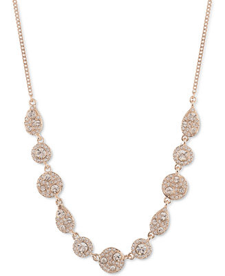 Givenchy Crystal Scatter Statement Necklace, 16 | Macys (US)