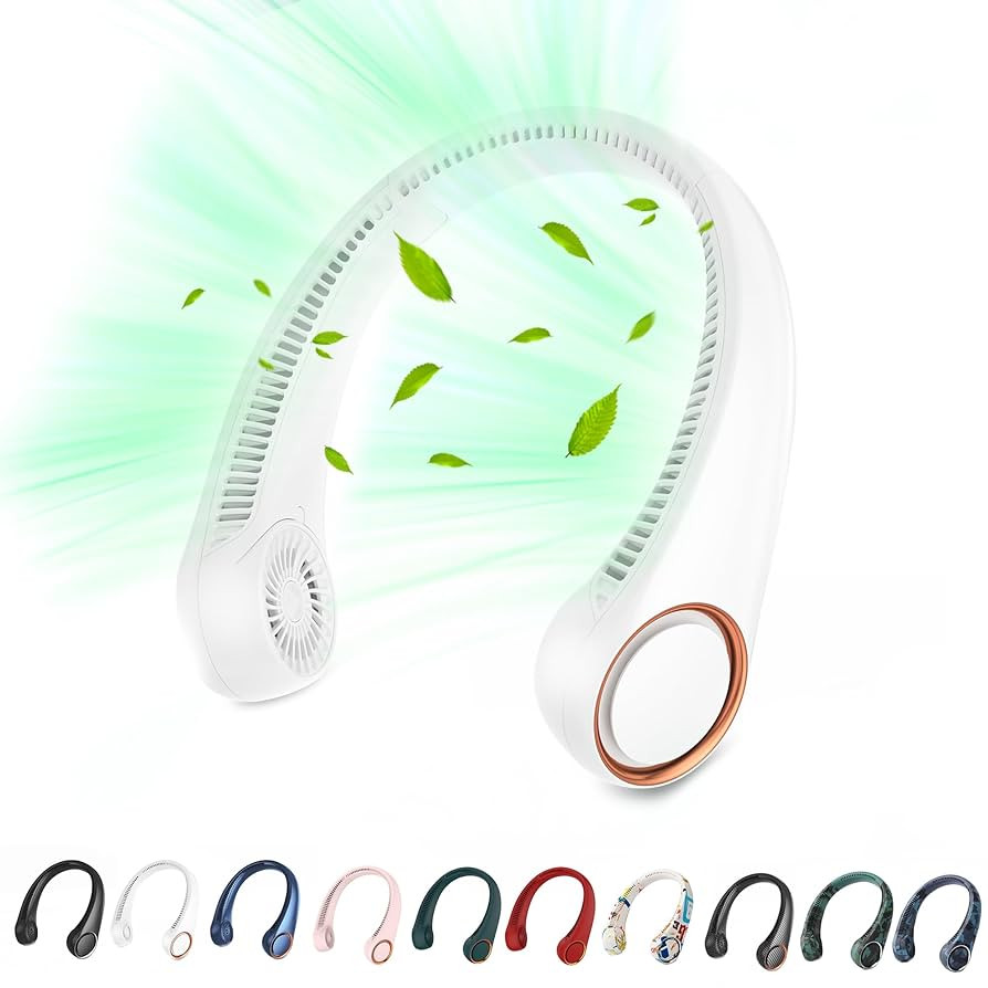 Portable Neck Fan, Hands Free Personal Fan, 360° Airflow,3-16 Running Hours, 72 Wind Outlets,400... | Amazon (US)